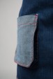 Фартук джинсовый короткий с 2 большим накладными карманами