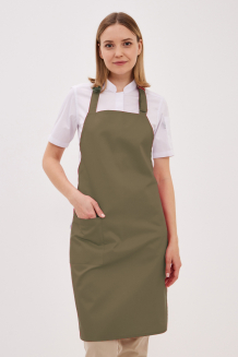 * Фартук хаки длинный с грудкой