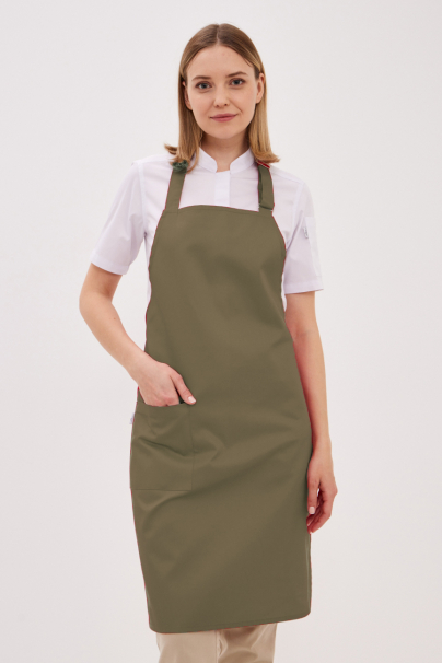 * Фартук хаки длинный с грудкой