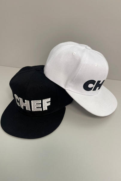 Бейсболка-реперка с вышивкой CHEF