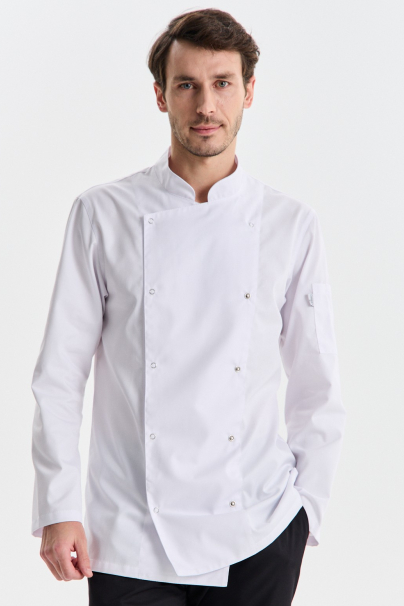 Китель поварской мужской, воротник-стойка, длинный рукав