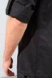 Китель поварской мужской черный, длинный рукав , бок-сетка