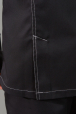 Китель поварской мужской однобортный, длинный рукав, потайная застежка на кнопки, черный