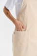 * Фартук бледно-бежевый длинный с грудкой