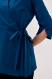 * Женский китель, на запах, синий